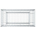Pat ridicat din gabion Argintiu 50 x 100 x 60 cm - WALTI WALTI