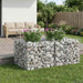Pat ridicat din gabion Argintiu 100 x 100 x 60 cm - WALTI WALTI