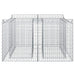 Pat ridicat din gabion Argintiu 100 x 100 x 60 cm - WALTI WALTI