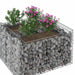 Pat ridicat din gabion Argintiu 100 x 100 x 60 cm - WALTI WALTI