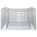 Pat ridicat din gabion Argintiu 100 x 100 x 60 cm - WALTI WALTI