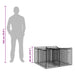 Pat ridicat din gabion Argintiu 100 x 100 x 60 cm - WALTI WALTI