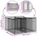 Pat ridicat din gabion Argintiu 100 x 100 x 60 cm - WALTI WALTI