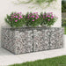 Pat ridicat din gabion Argintiu 150 x 100 x 60 cm - WALTI WALTI