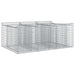 Pat ridicat din gabion Argintiu 150 x 100 x 60 cm - WALTI WALTI
