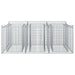 Pat ridicat din gabion Argintiu 150 x 100 x 60 cm - WALTI WALTI