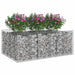 Pat ridicat din gabion Argintiu 150 x 100 x 60 cm - WALTI WALTI