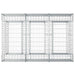 Pat ridicat din gabion Argintiu 150 x 100 x 60 cm - WALTI WALTI