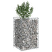 Pat ridicat din gabion Argintiu 50 x 50 x 80 cm Oțel Galvanizat - WALTI WALTI