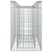 Pat ridicat din gabion Argintiu 100 x 50 x 80 cm - WALTI WALTI