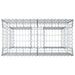 Pat ridicat din gabion Argintiu 100 x 50 x 80 cm - WALTI WALTI