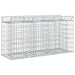 Pat ridicat din gabion Argintiu 150 x 50 x 80 cm - WALTI WALTI