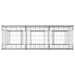 Pat ridicat din gabion Argintiu 150 x 50 x 80 cm - WALTI WALTI