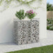 Pat ridicat din gabion Argintiu 50 x 100 x 100 cm - WALTI WALTI