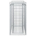 Pat ridicat din gabion Argintiu 50 x 100 x 100 cm - WALTI WALTI