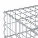 Pat ridicat din gabion Argintiu - WALTI WALTI