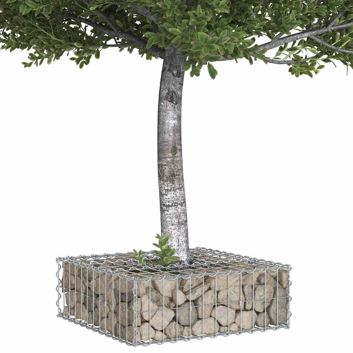 Pat ridicat din gabion Argintiu - WALTI WALTI