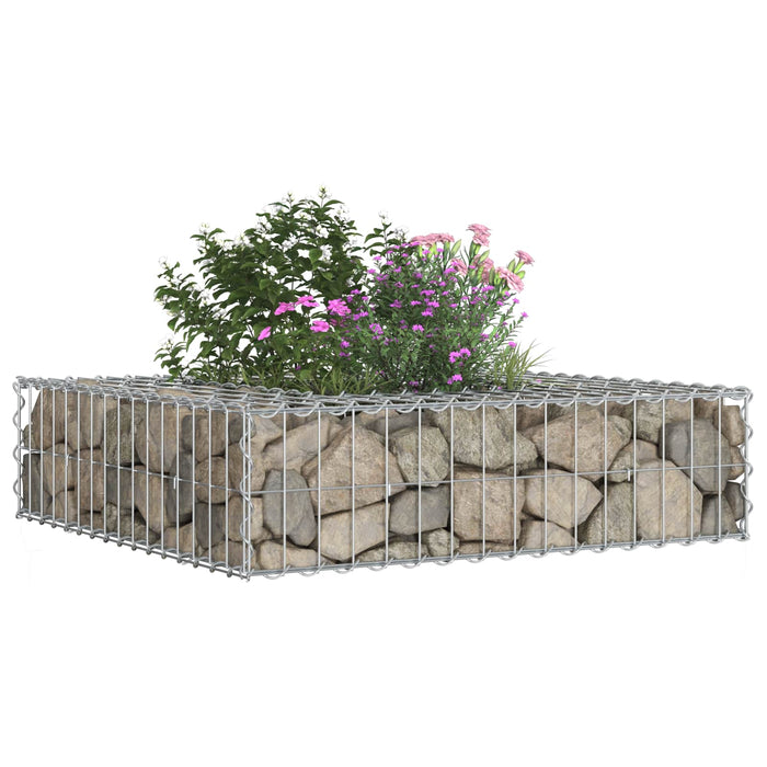 Pat ridicat din gabion Argintiu - WALTI WALTI
