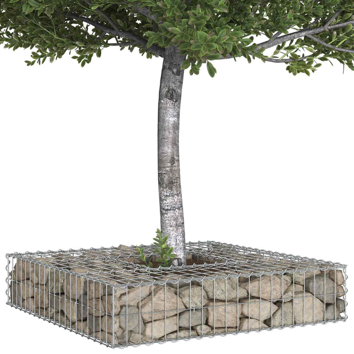 Pat ridicat din gabion Argintiu - WALTI WALTI