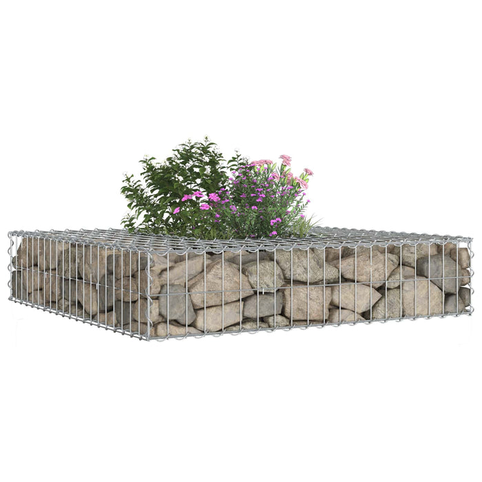 Pat ridicat din gabion Argintiu - WALTI WALTI