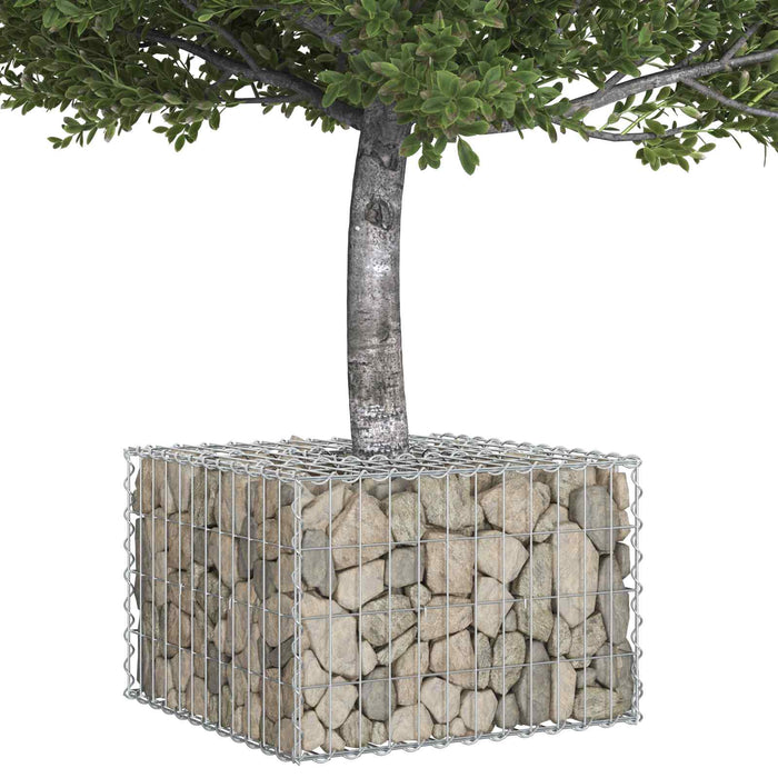 Pat ridicat din gabion Argintiu - WALTI WALTI