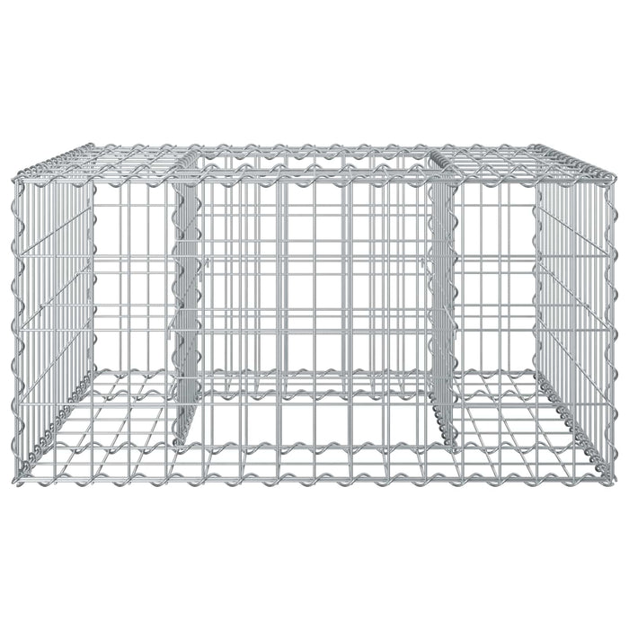 Pat ridicat din gabion Argintiu - WALTI WALTI