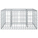 Pat ridicat din gabion Argintiu - WALTI WALTI