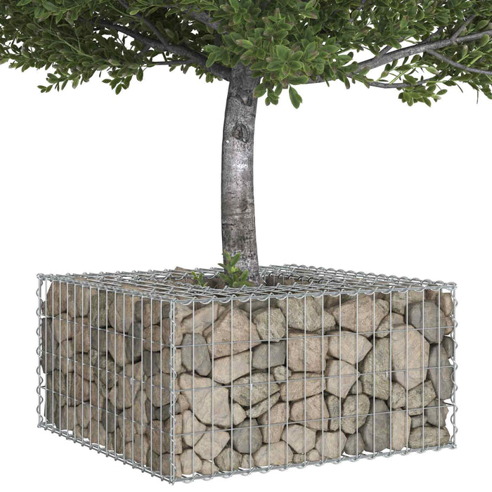 Pat ridicat din gabion Argintiu - WALTI WALTI