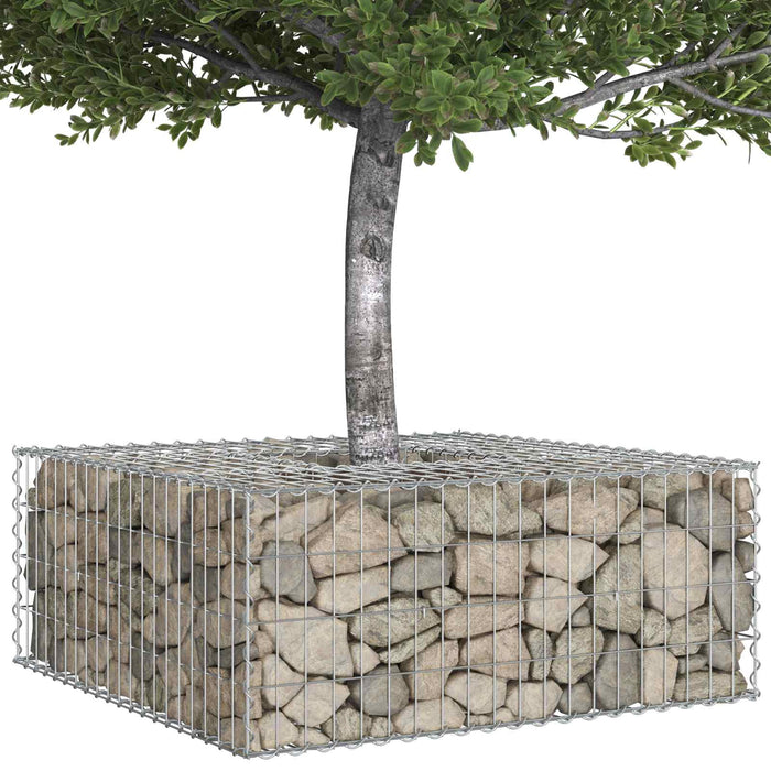 Pat ridicat din gabion Argintiu - WALTI WALTI