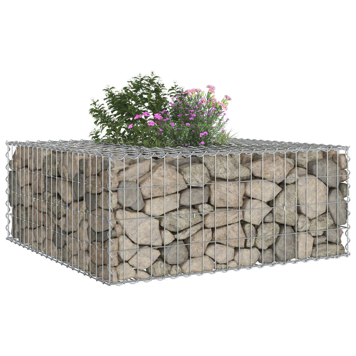 Pat ridicat din gabion Argintiu - WALTI WALTI