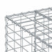 Pat ridicat din gabion Argintiu 60 x 60 x 55 cm Oțel Galvanizat - WALTI WALTI
