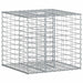Pat ridicat din gabion Argintiu 60 x 60 x 55 cm Oțel Galvanizat - WALTI WALTI