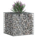 Pat ridicat din gabion Argintiu 60 x 60 x 55 cm Oțel Galvanizat - WALTI WALTI