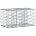 Pat ridicat din gabion Argintiu 100 x 60 x 55 cm - WALTI WALTI