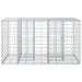 Pat ridicat din gabion Argintiu 100 x 60 x 55 cm - WALTI WALTI