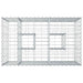 Pat ridicat din gabion Argintiu 100 x 60 x 55 cm - WALTI WALTI