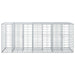 Pat ridicat din gabion Argintiu 140 x 60 x 55 cm - WALTI WALTI