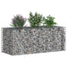 Pat ridicat din gabion Argintiu 140 x 60 x 55 cm - WALTI WALTI