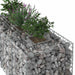 Pat ridicat din gabion Argintiu 140 x 60 x 55 cm - WALTI WALTI