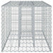 Pat ridicat din gabion Argintiu 140 x 60 x 55 cm - WALTI WALTI
