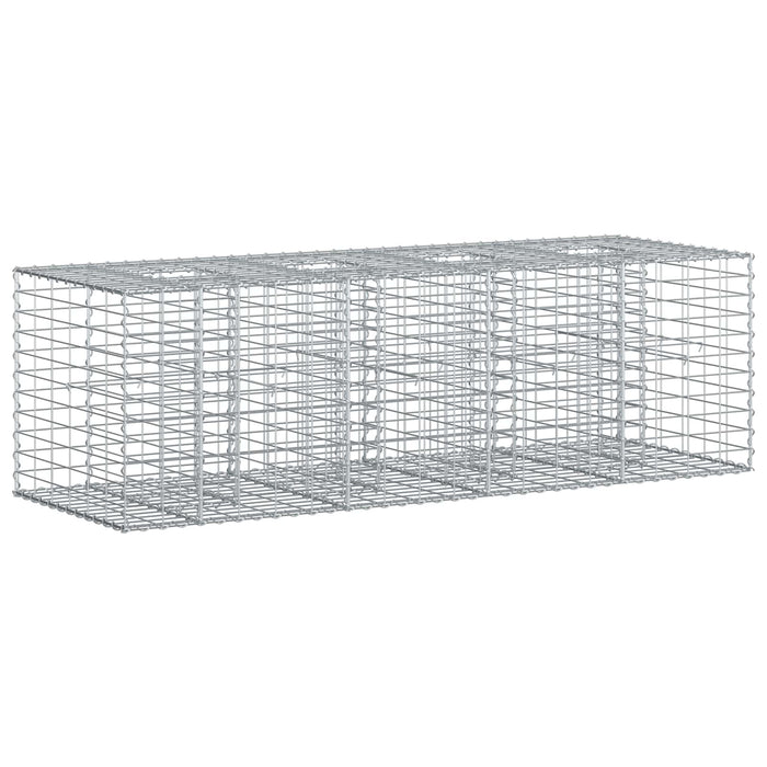 Pat ridicat din gabion Argintiu 180 x 60 x 55 cm - WALTI WALTI