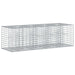 Pat ridicat din gabion Argintiu 180 x 60 x 55 cm - WALTI WALTI
