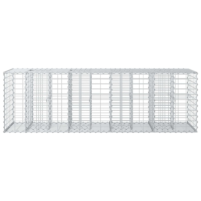 Pat ridicat din gabion Argintiu 180 x 60 x 55 cm - WALTI WALTI