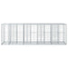 Pat ridicat din gabion Argintiu 180 x 60 x 55 cm - WALTI WALTI