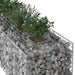 Pat ridicat din gabion Argintiu 180 x 60 x 55 cm - WALTI WALTI