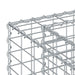 Pat ridicat din gabion Argintiu 50 x 50 x 80 cm Oțel Galvanizat - WALTI WALTI