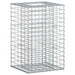 Pat ridicat din gabion Argintiu 50 x 50 x 80 cm Oțel Galvanizat - WALTI WALTI