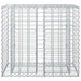 Pat ridicat din gabion Argintiu 90 x 50 x 80 cm Oțel Galvanizat - WALTI WALTI