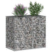 Pat ridicat din gabion Argintiu 90 x 50 x 80 cm Oțel Galvanizat - WALTI WALTI
