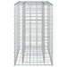Pat ridicat din gabion Argintiu 90 x 50 x 80 cm Oțel Galvanizat - WALTI WALTI